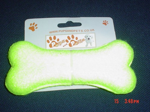 Pair tennis bone dog toy - pair, of
